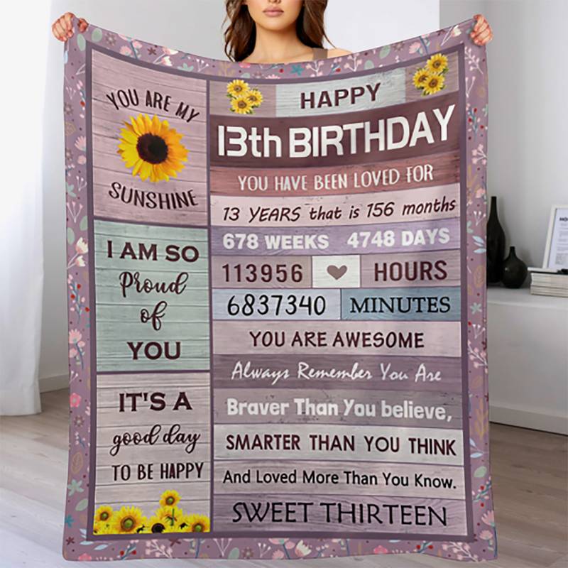 13 Year Old Girl Gift Ideas Blanket Gifts 13 Year Old Girls - Temu United  Arab Emirates